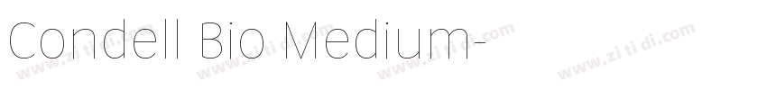Condell Bio Medium字体转换